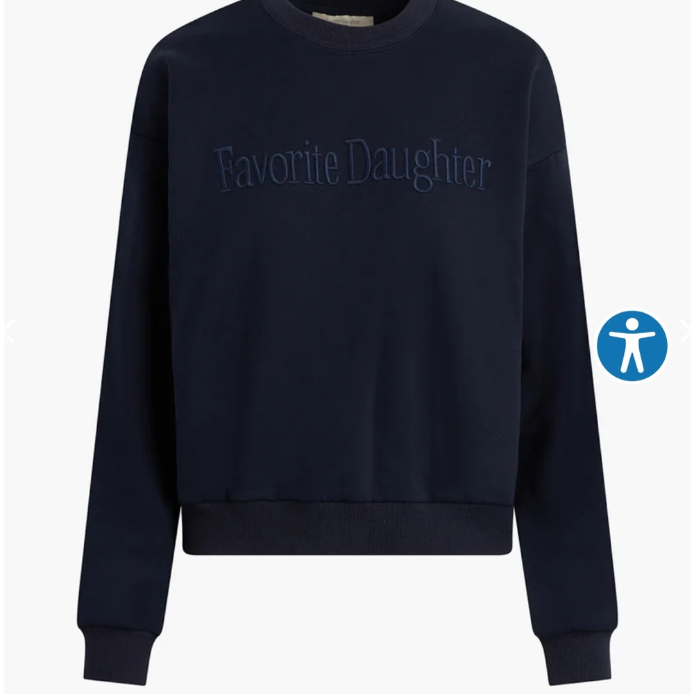 Favorite Daughter Signature Embroidered Sweatshirt